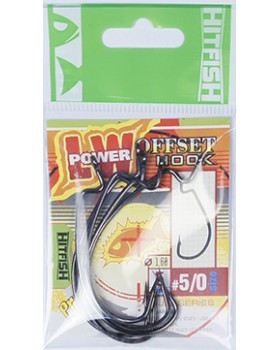 Офсетный крючок HITFISH POWER OFFSET HOOK (LW-4/0)