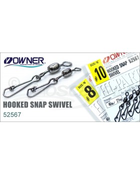 Вертлюг с карабином OWNER HOOKED SNAP SWIVEL 52567 № 16 Вертлюг с карабином OWNER HOOKED SNAP SWIVEL 52567 № 16