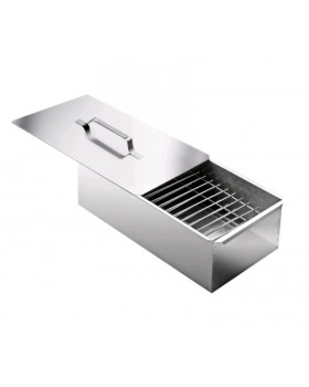 Коптильня двухярусная из нержавеющей стали с поддоном