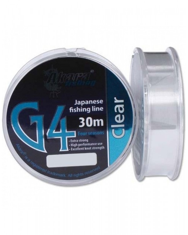 Леска монофильная "Akara" G4 Clear 30 м.