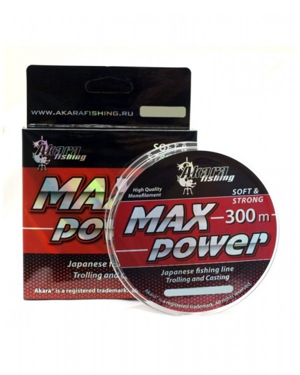 Леска монофильная "Akara" Max Power 300 м.