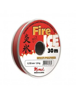 Леска зимняя Momoi Fire Ice Красная 30 м 