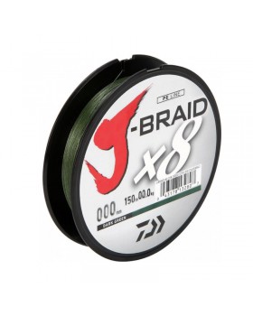 Леска плетёная Daiwa J-Braid X8 Dark Green 150 м