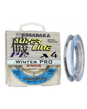 Леска плетёная зимняя Kosadaka Super Line PE X4 Winter Pro 50м