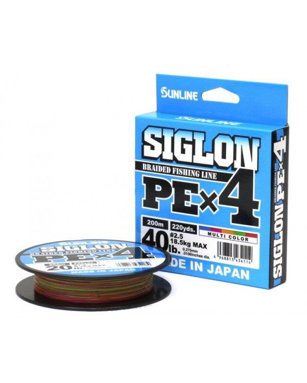 Леска плетёная Sunline Siglon PE X4 200 м.