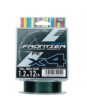 Леска плетёная YGK Frontier Assorted X4 100 м.
