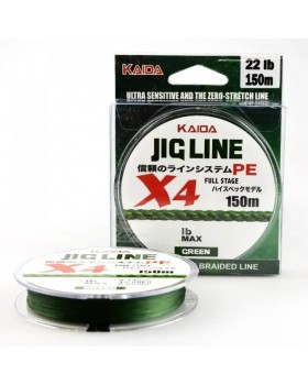 Леска плетеная KAIDA JIG LINE GREEN PE 4Х 150 м Леска плетеная KAIDA JIG LINE GREEN PE 4Х 150 м