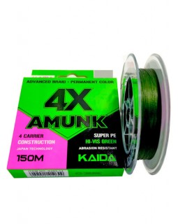 Леска плетёная Kaida Amunk 4X dark green 150m