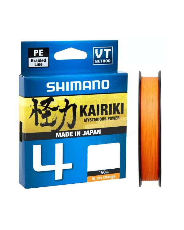 Леска плетёная Shimano Kairiki orange X4 150м