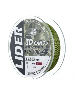 Леска плетёная Fishing Empire Lider 3D Camou X4 125м-foto2