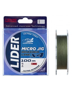 Леска плетёная Fishing Empire Lider Micro Jig 100м