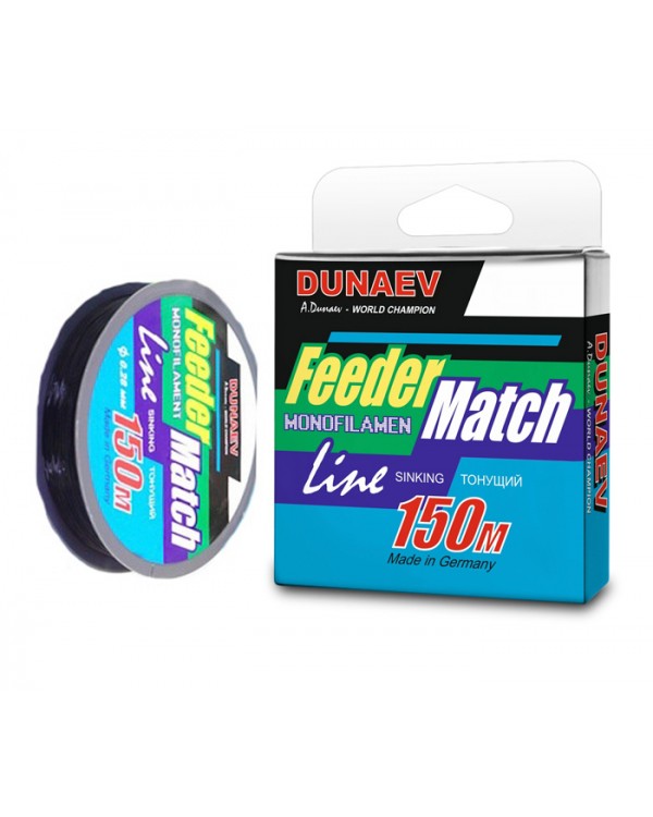 Леска Dunaev Feeder-Match Sinking Black 150 м