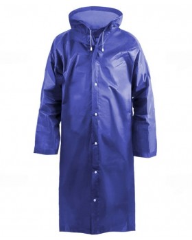 Плащ-дождевик EVA синий на кнопках 110мк Komfi/50