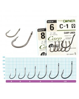 Крючки Owner CARP LINER C-1 53261