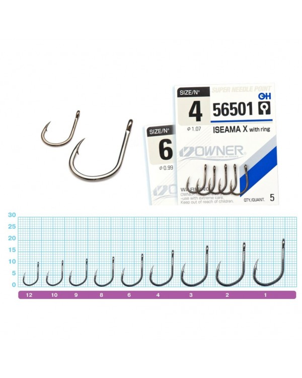 Крючки Owner ISEAMA X 56501 Крючки Owner ISEAMA X 56501