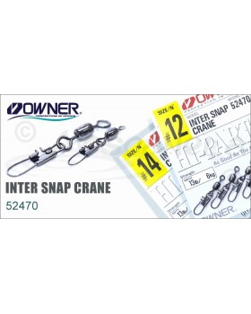 Вертлюг с карабином OWNER INTER SNAP CRANE 52470
