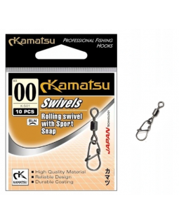 Карабин c вертлюгом Kamatsu Sport Micro K-501-00