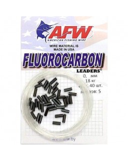 Поводковый материал AFW fluorocarbon с обжим. трубочками 5 м.
