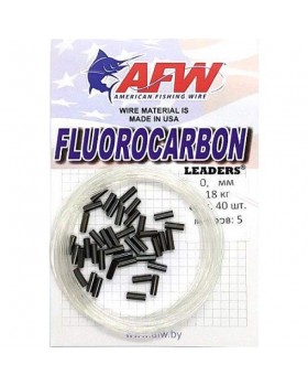 Поводковый материал AFW fluorocarbon с обжим. трубочками 5 м.