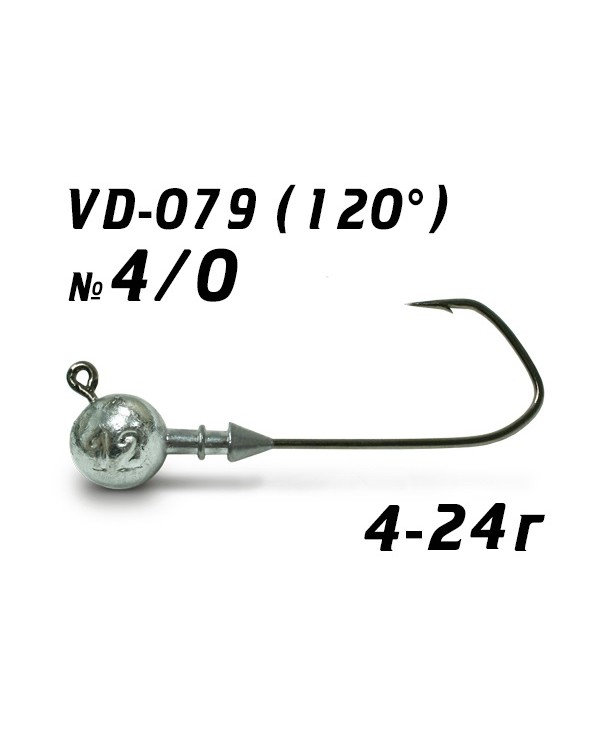 Джиг-головка Шар Vido Craft VD-079 (BN) BARBARIAN 120 №4/0 Джиг-головка Шар Vido Craft VD-079 (BN) BARBARIAN 120 №4/0
