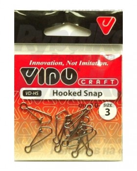Застежка-карабин Vido Craft Hooked Snap 10 шт/уп