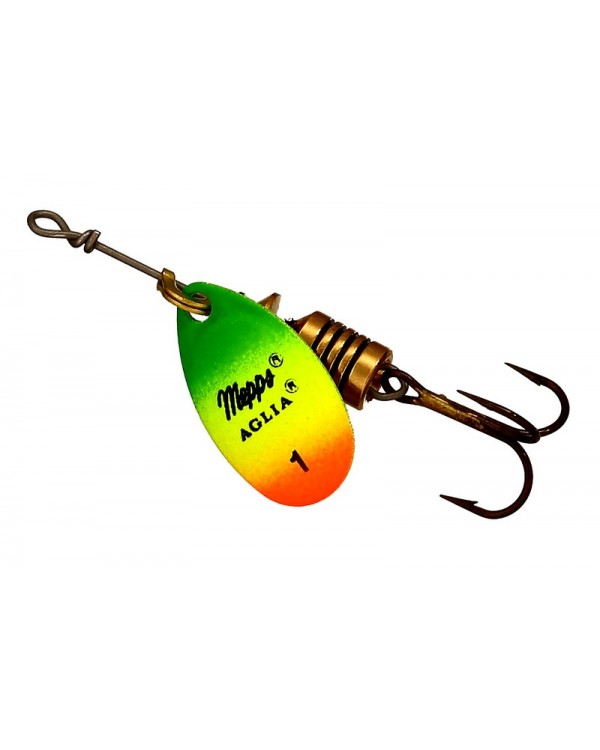 Блесна вращающаяся Mepps Aglia OR/Tiger 1 (3.5 г.)
