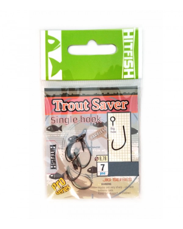 Одинарный крючок "Hitfish" Trout Saver Single Hook (#4)