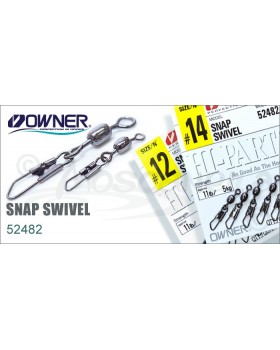 Вертлюг с карабином Owner Snap Swivel 52482 №12 Вертлюг с карабином Owner Snap Swivel 52482 №12