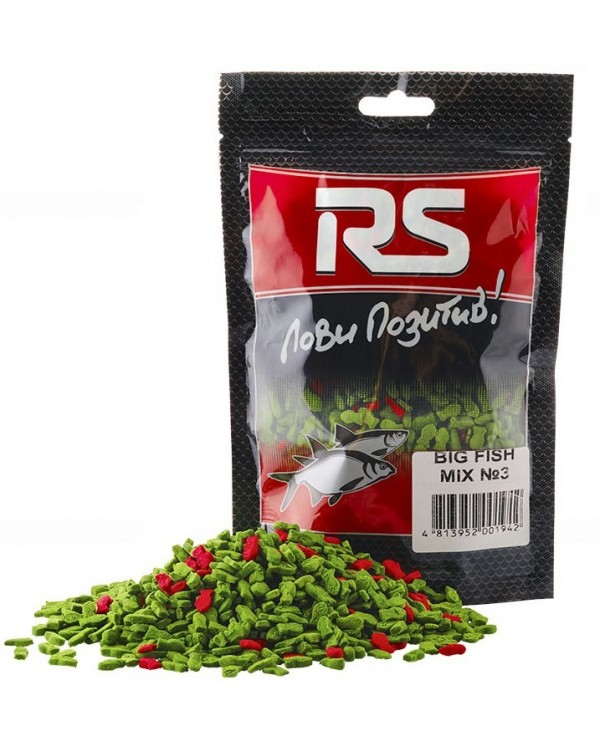 Добавка в прикормку RS Big Fish Mix №3 200г Добавка в прикормку RS Big Fish Mix №3 200г