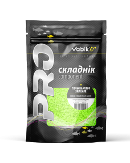 Компонент прикормки Vabik Печиво флуо зелёное 750г