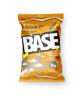Прикормка Vabik Base Сухари-семечки 1кг
