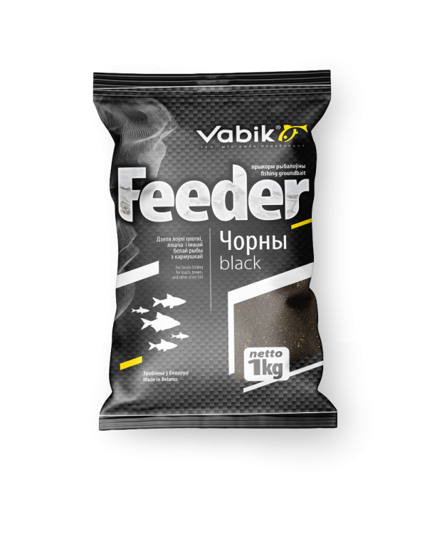 Прикормка Vabik Feeder чёрный (1 кг.)