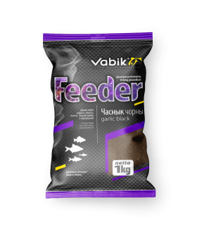 Прикормка Vabik Feeder чеснок чёрный 1кг