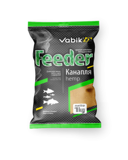 Прикормка Vabik Feeder конопля 1кг Прикормка Vabik Feeder конопля 1кг