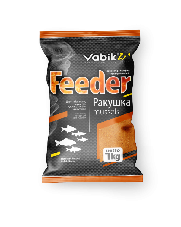 Прикормка Vabik Feeder ракушка (1 кг.)
