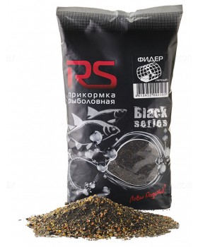 Прикормка RS Black Series Фидер (чёрная) 1 кг Прикормка RS Black Series Фидер (чёрная) 1 кг