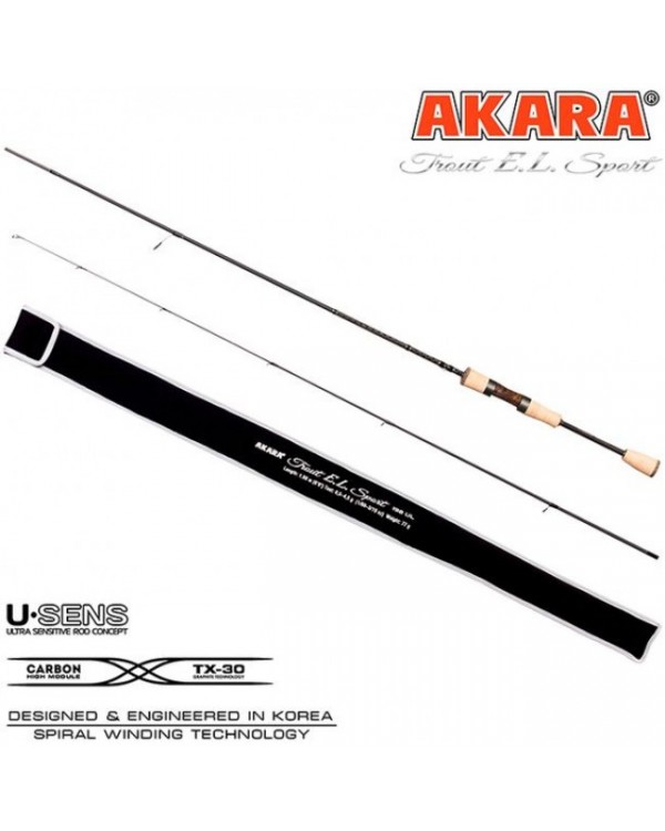 Спиннинг Akara Trout EL Sport UL 1,98 м. 0,5-4,5 г 
