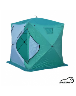Палатка зимняя куб Bison Legend 2 трехслойная (2.00х2.00х2.10м)