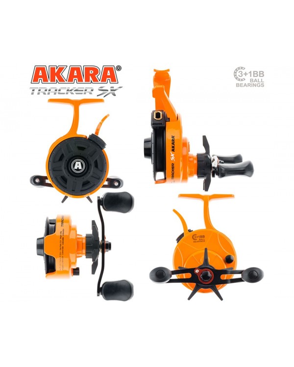 Катушка мультипликаторная(провод) зимняя Akara Tracker SX 3+1bb с курком